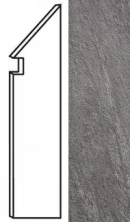 Керамогранит brave grey battiscopa sag. dx 7,2x30