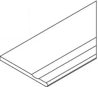 Бортик Италон Космос Роуп с выемкой закругленный правый 620090001396 бежевый 30x120