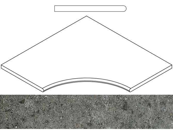Керамогранит ГРЭЙ БОРТИК 60x60 УГЛ.ЗАКР.30 60x60