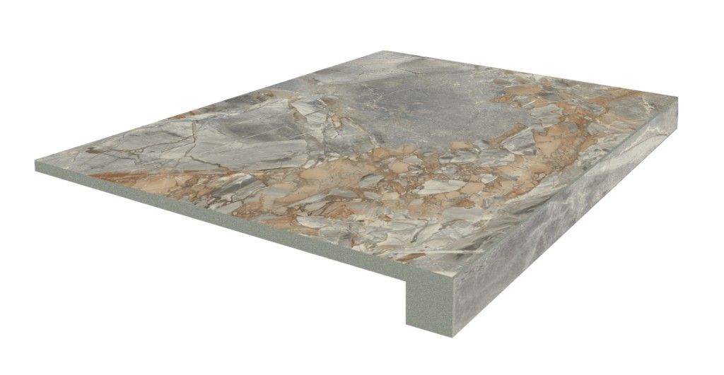 Ступени Верона Серый Ступ.45 Фронт 33x45