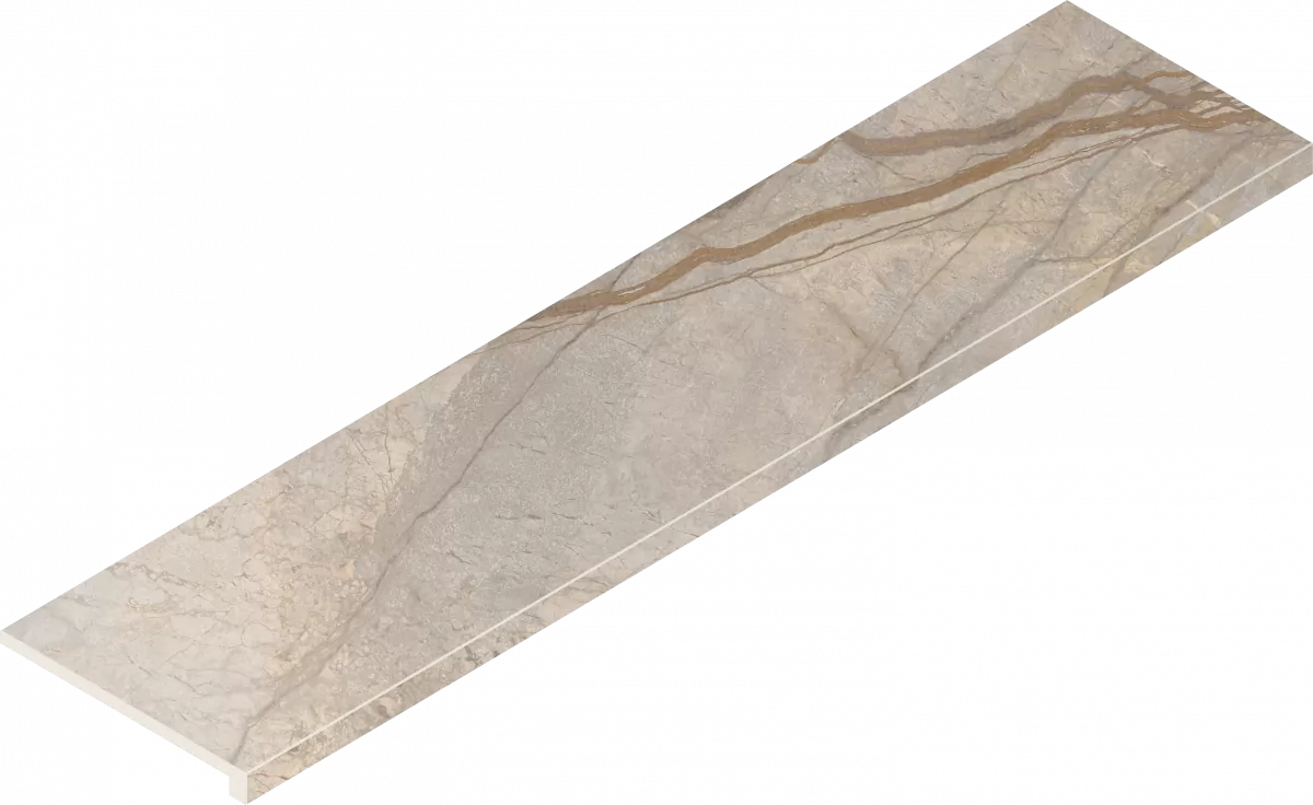 Ступени Италон Стелларис Элегант Сильвер фронтальная 620070002595 серый 33x120