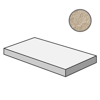 Ступени эра беж угловая левая 33x60