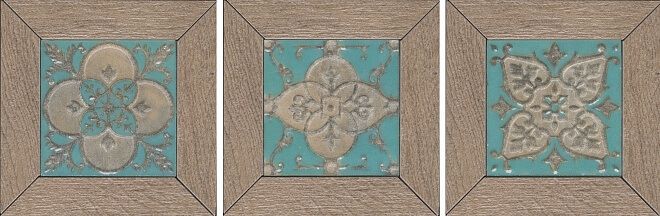 Керамогранит Вставка Меранти беж мозаичный 13x13