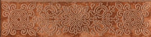 Керамогранит Фриули Красный Бордюр Орхидея 7,2x30