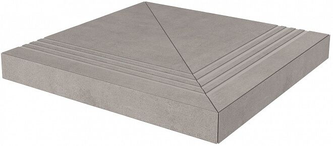 Ступени ступень угловая клееная универсальная астрони серый светлый 33x33