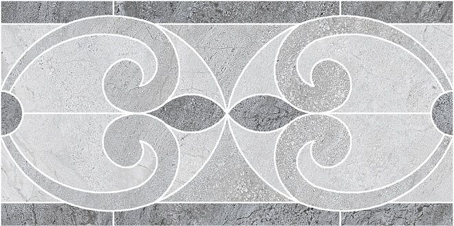 Керамогранит Бордюр Монтаньоне наборный id99 19,9x40,2