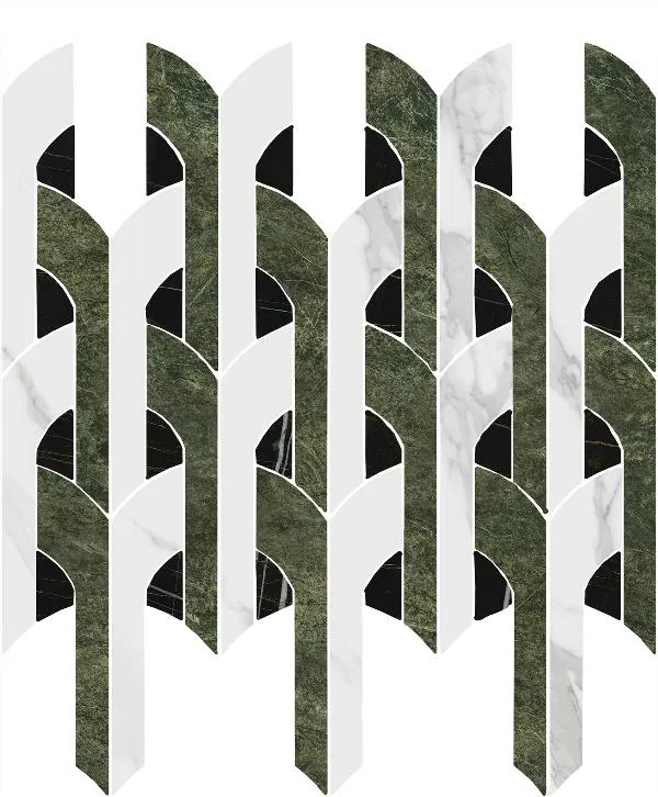 Керамическая плитка Декор kerama marazzi id148 Риальто Нобиле 2 наборный лаппатированный 30x34.5