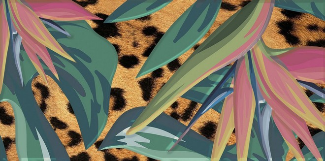 Керамическая плитка Декор Пальмейра 3 9,9x20