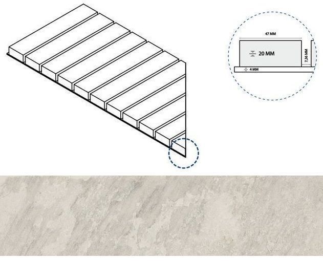 Керамогранит айс решётка стрим 20 лев 25x60