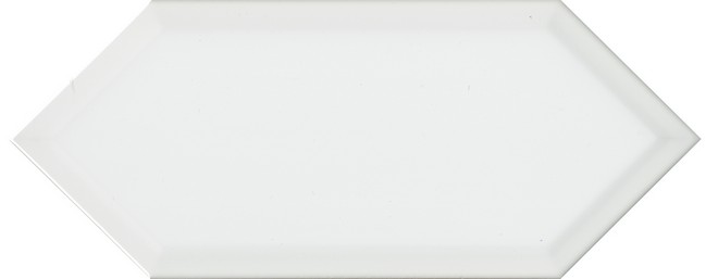 Керамическая плитка Алмаш грань белый 14x34