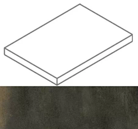 Ступени Континуум Брасс Дарк ступ. угл.лев 33x160