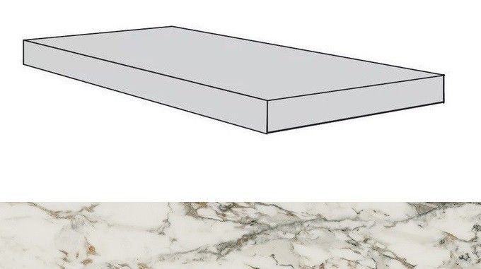 Ступени аллюр капрайя ступень угловая левая 620070001351 33x59