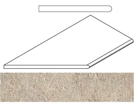 Керамогранит ДЕЗЕРТ БОРТИК 30x60 ЗАКРУГЛ.ЛЕВ 30x60