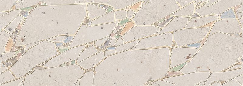 Керамическая плитка terrazzo decor marfil crystal 25,1x70,9