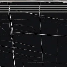 Ступени Керранова Марбл Тренд/ marble trend nero dorato Черный 30x120