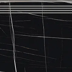 Ступени Керранова Марбл Тренд/ marble trend nero dorato Черный 30x120