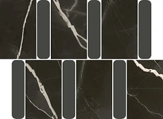 Италон Мозаика Италон  Стелларис Блэк Арган 26,9х36,8 чёрный 