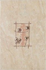 Шахтинская плитка Селлинг декор бежевый 