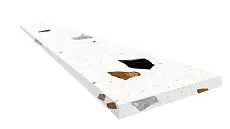 Ступени coliseumgres Палладио Уайт угловая правая 620070002371 белый 33x120