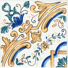 Керамическая плитка Вставка kerama marazzi stg\a484\1146h Капри майолика 9.8x9.8