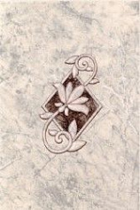 Шахтинская плитка Блюз декор коричневый бежевый 