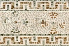 Шахтинская плитка Омега беж декор 01 бежевый 