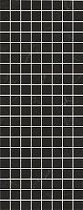 Керамическая плитка Декор Алькала черный мозаичный 20x50