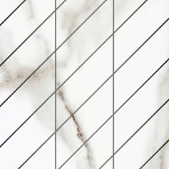 Мозаика Фальшмозаикаestima sm03 Аметис Суприм ferrum corner right белый полир. 29.8x59.8