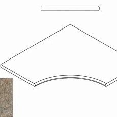 Керамогранит ЭМЕРАЛЬД БОРТИК 60x60 УГЛ.ЗАКР.30 60x60