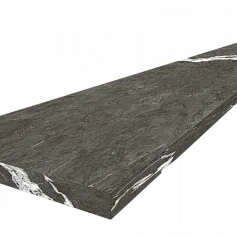 Ступени coliseumgres Микеланджело/ michelangelo Дарк Угловая Левая 620070002505 Черный 33x60