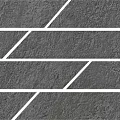 Керамическая плитка Бордюр kerama marazzi sg144\005t Гренель серый темный мозаичный 9.8x46.8