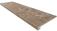 Estima Комплект Estima OM03 Ametis Oceanmist Brown (33x120 непол. прямоугол. бортик без насечек + Подступенок 14,5x120) коричневый 