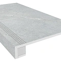 Ступени Комплект estima ka01 Аметис Кайлас/ ametis kailas grey (33x120 Непол. Прямоугол. Бортик С Насечками + Подступенок 14,5x120) 33x120