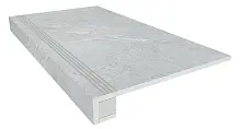 Ступени Комплект estima ka01 ametis kailas grey (33x120 непол. прямоугол. бортик с насечками + Подступенок 14,5x120) 33x120