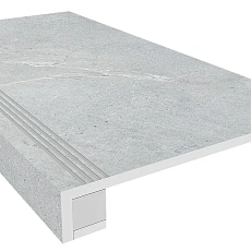 Ступени Комплект estima ka01 Аметис Кайлас/ ametis kailas grey (33x120 Непол. Прямоугол. Бортик С Насечками + Подступенок 14,5x120) 33x120