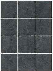 Керамическая плитка дегре чёрный, полотно 30х40 из 12 частей 9,9х9,9 9,9x9,9