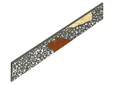 Плинтус ColiseumGres Палладио Блэк 610130005320 черный