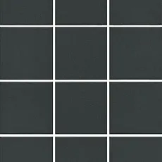 Керамическая плитка Агуста черный из 12 частей 9,8x9,8