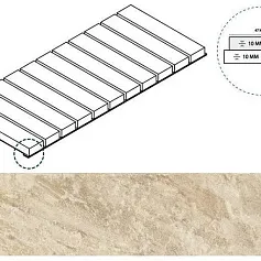 Керамогранит РОУП РЕШЁТКА СТРИМ 10 25x60