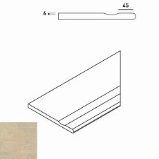 Керамогранит СЭНД БОРТИК 30x60 С ВЫЕМКОЙ ЗАКРУГ.ПР 30x60