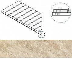 Италон РОУП РЕШЁТКА СТРИМ 10 ЛЕВ бежевый для улицы для крыльца