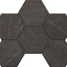 Мозаика estima gb03 Габбро/ gabbro Хексагон anthracite Серый 25x28.5