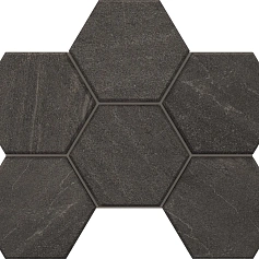Мозаика estima gb03 Габбро/ gabbro Хексагон anthracite Серый 25x28.5