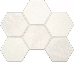 Estima Мозаика Estima LN00/TE00 Luna Hexagon White белый белый 