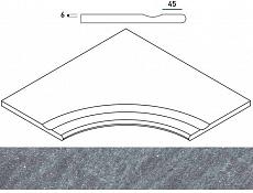 Керамогранит СИЛВЕР БОРtИК 60x60 С ВЫЕМКОЙ УГЛ.ЗАКР 60x60