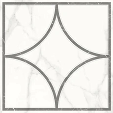 Керамическая плитка Декор lasselsberger Каррара Нова/ carrara nova 7346-0002 Белый 45x45 45x45