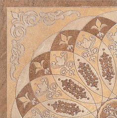 Керама Марацци Декор Монтаньоне беж лаппатированный 1/4 розона HGD\A37\TU0031L бежевый для гостиной