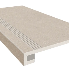 Ступени Комплект estima ln01 Луна/ luna Беж (Ступень 33x120 Непол. Прямоугол. Бортик С Насечками + Подступенок 14,5x120) 33x120