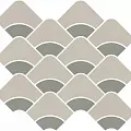 Керамическая плитка Декор kerama marazzi kmd2hid006br Таделакт наборный бежевый светлый, зеленый матовый обрезной 28x30