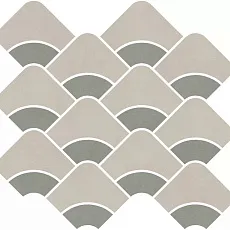 Керамическая плитка Декор kerama marazzi kmd2hid006br Таделакт наборный бежевый светлый, зеленый матовый обрезной 28x30